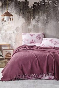 Mona Prekrivač Set Dupli (Mona Bordo)