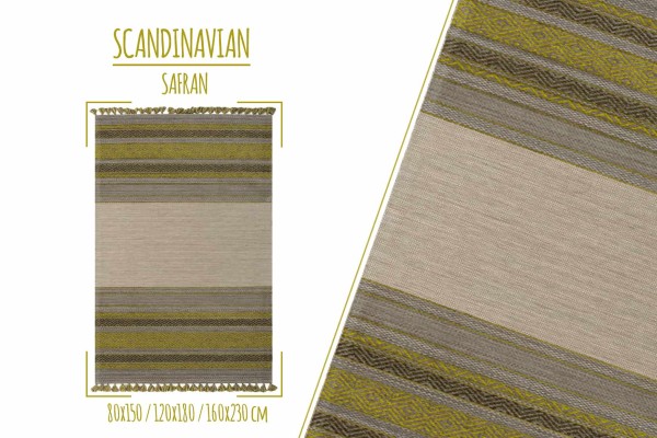 Scandinavian Tepih (160x230 - Safran)