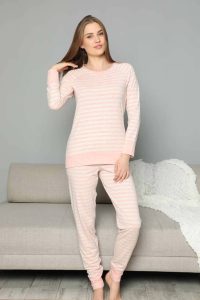 Sexen Pidžama Set (Pink Stripes - 60281)