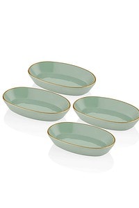Basic Serija Ovalna Zdjela (17cm) - Set (4kom) - Mint