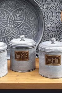 Stone Kutija Za Kafu I Šećer (3 kom) - Siva | Kuhinja i Home Decor