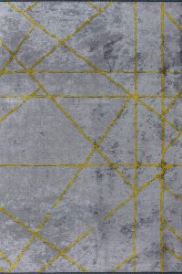 Vogue Grid Tepih - Sivo Žuti (1841) | Tepisi