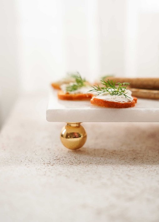 Marble Četvrtasti Poslužavnik - Bijeli | Ovali Za Posluživanje