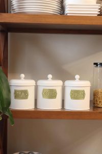 Stone Kutija Za Kafu i Šećer (3 kom) - Bijela | Posude Za Čuvanje Hrane