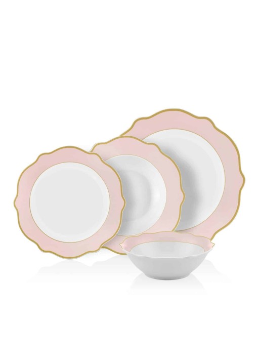 Jaswely Set Za Posluživanje (24kom) - Rozi | Jaswely Serija