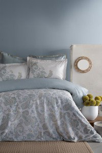 Apricitas Elegance Pamuk Saten Posteljina (Set) - Berta Indigo - Pamuk Saten Posteljina