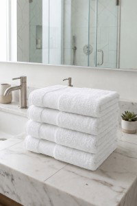 Border Premium Peškir - Bijeli (50x90 cm) | Kućni Tekstil