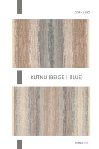 Kutnu Tepih (KTN 03) - Beige Blue - 160x230cm