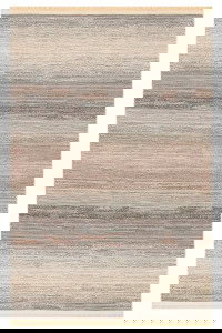 DAPHNE Kutnu tepih (KTN 03) u bež i plavoj boji, ručno tkan od tradicionalnih tkanina, idealan za elegantan i autentičan izgled doma ili poslovnog prostora.