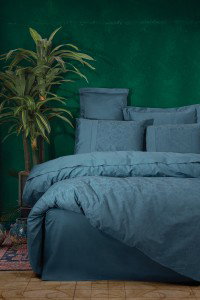 CB Saten Posteljina (Set) - Santa Petrol | Jacquard Posteljina