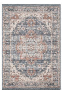 Tepih Elista (ELS 202) - Navy Beige (Teget-Bež) - 80x150cm