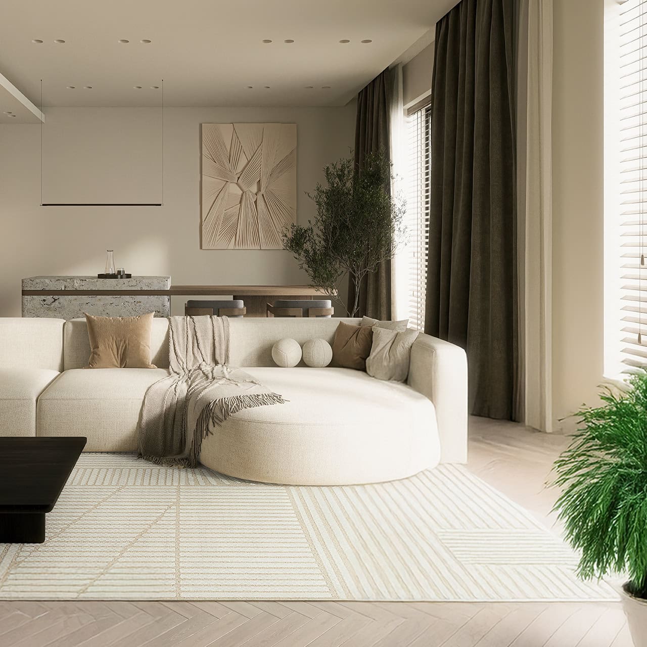 Adel Tepih (ADL 01) - Cream (Krem) | Tepisi