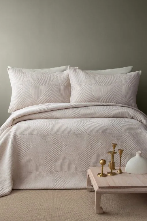 Savoy Prekrivač (Set) - Beige (AP) | Prekrivač za Krevet (Set)