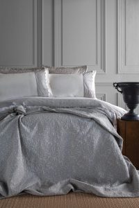 Toledo - Kraljevska Posteljina - Set od 7 kom (AP) - Siva | Kraljevska Posteljina + Prekrivač Set