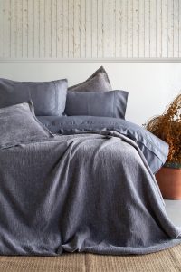 Paris - Kraljevska Posteljina - Set od 7 kom (AP) - Siva | Kraljevska Posteljina + Prekrivač Set