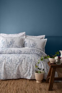Senses Pamuk Puplin Posteljina Set (AP) -  Heather (Mavi) | Ranforce Pamuk Posteljina
