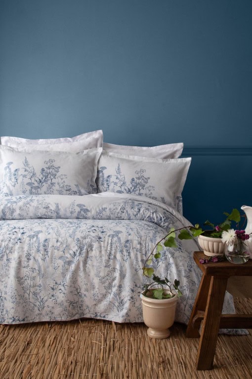 Senses Pamuk Puplin Posteljina Set (AP) -  Heather (Mavi) | Ranforce Pamuk Posteljina