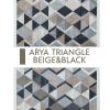 Arya Triangle Beige&Black Tepih | Tepisi