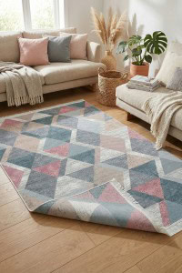 Arya Triangle Pink&Blue Tepih | Tepisi