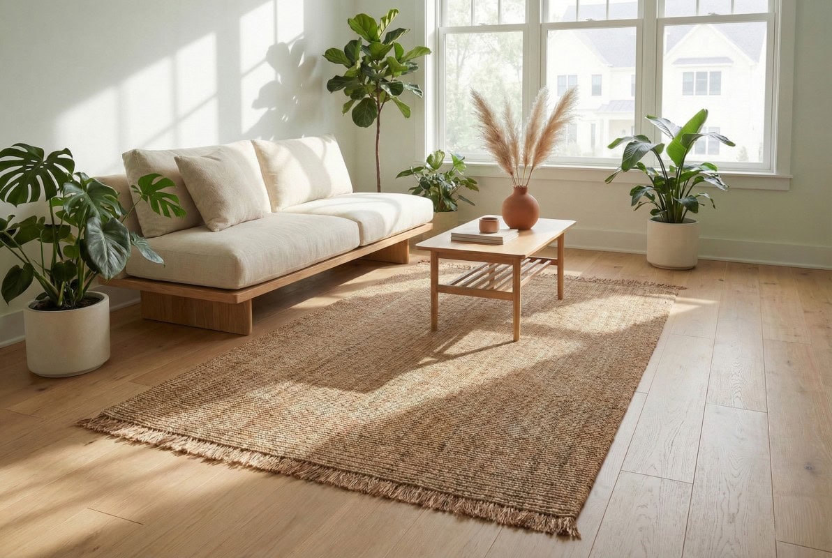 DAPHNE, Doha Tepih (DH 01) - Bež, moderan i elegantan tepih za dnevni boravak s prirodnim tonovima, idealan za stvaranje toplog i ugodnog ambijenta u vašem domu.