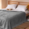 Bambu Jacquard Prekrivač / Ljetna Deka - Antrasit (Tamno Siva) | Ljetna Lagana Deka