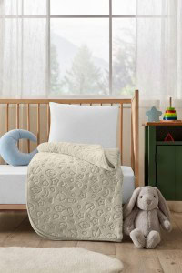 Baby Embos Deka - Svijetlo Bež | Deke Za Bebe