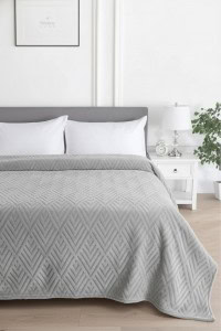 Embos Dia Deka/Prekrivač (Singl 155x215 cm) - Siva | Kućni Tekstil