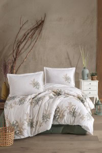 DAPHNE Clasy pamuk puplin posteljina set za udoban i elegantan izgled spavaće sobe, idealan za sve ljubitelje prirodnih materijala i modernog dizajna.