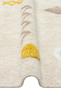 Međunarodni antialergijski dječiji tepih od pamuka, siguran za osjetljivu kožu djece, s mekanom teksturom i toplim bojama, idealan za dječje sobe i igre.