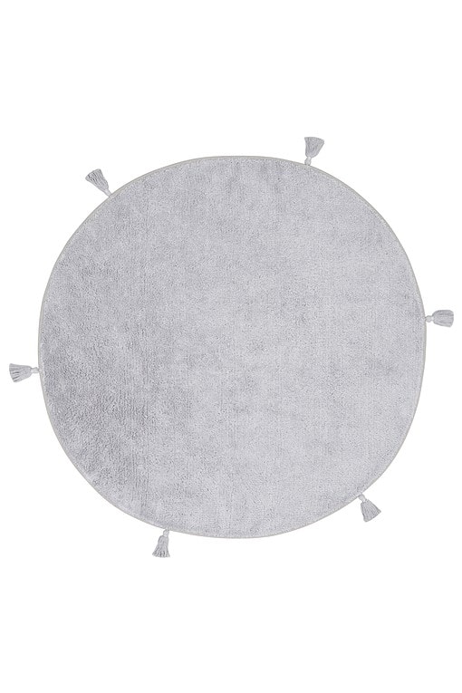 Cotton Boon - Antialergijski i Dječiji Tepih - Okrugli 120 cm - Gray (Siva)