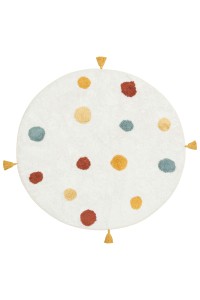 Cotton Boon - Antialergijski i Dječiji Tepih - Okrugli 120 cm - Multy (CBN06) | Cotton Boon