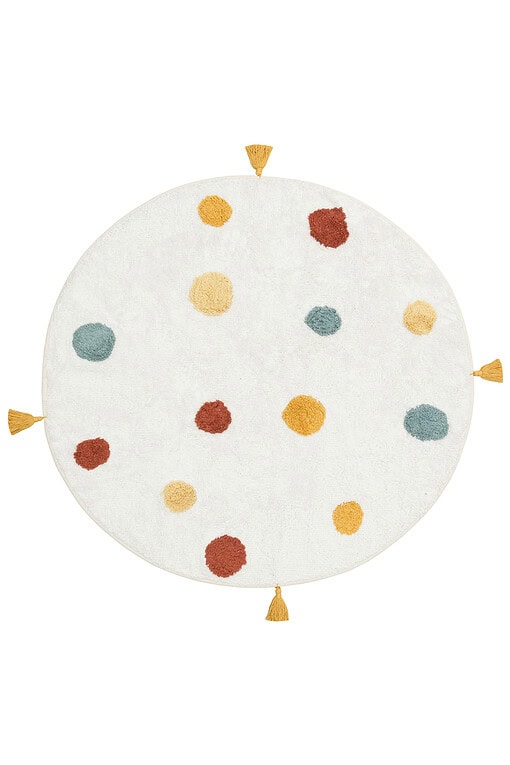 Cotton Boon - Antialergijski i Dječiji Tepih - Okrugli 120 cm - Multy (CBN06)