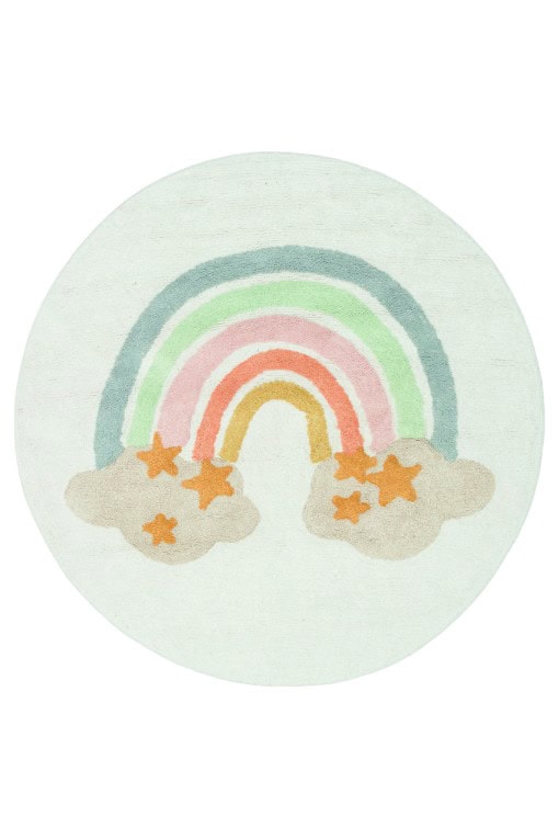 Cotton Boon - Antialergijski i Dječiji Tepih - Okrugli 120 cm - Multy (CBN07)