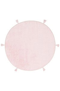 Cotton Boon - Antialergijski i Dječiji Tepih - Okrugli 120 cm - Powder (Roza) | Cotton Boon