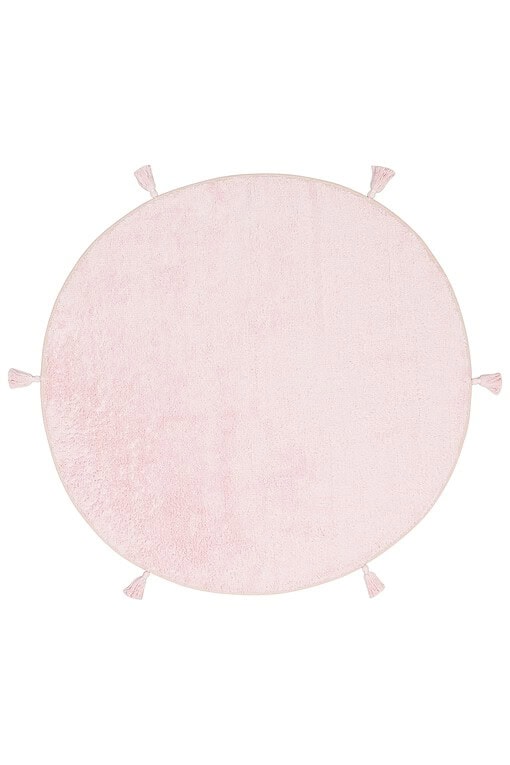 Cotton Boon - Antialergijski i Dječiji Tepih - Okrugli 120 cm - Powder (Roza)