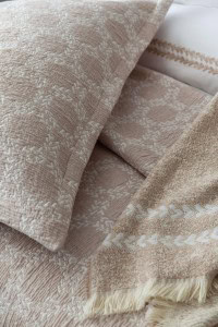 Crown - Kraljevska Posteljina - Set od 8 kom (AP) - Bež | Kraljevska Posteljina + Prekrivač Set