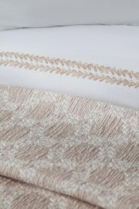 Crown - Kraljevska Posteljina - Set od 8 kom (AP) - Bež | Kraljevska Posteljina + Prekrivač Set