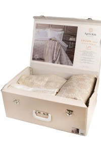 Crown - Kraljevska Posteljina - Set od 8 kom (AP) - Be, (Gray) (Copy) | Kraljevska Posteljina + Prekrivač Set