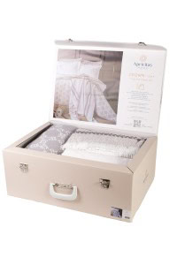 Crown - Kraljevska Posteljina - Set od 8 kom (AP) - Sivi (Gray) | Kraljevska Posteljina + Prekrivač Set