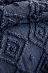 Elion Posteljina + Prekrivač Set (AP) - Indigo (Plavi) | Kućni Tekstil