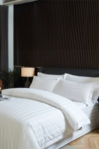 Hotelska Posteljina - Hotel Series 83 (TC 210) PRUGE 2.0 cm  / Pamuk Saten (DAMAST) Posteljina