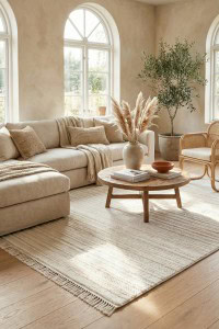 Joy Tepih (01) - White (Krem) | Joy