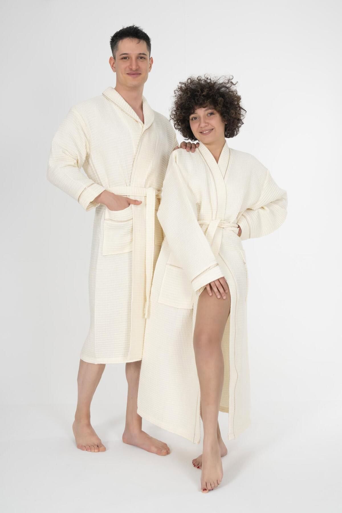 LH Kaos Ogrtač (S/M - L/XL) - Krem Bademantil | Ogrtači