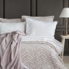 Londa - Kraljevska Posteljina - Set od 8 kom (AP) - Beige (Bež) | Kraljevska Posteljina + Prekrivač Set