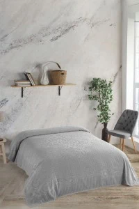 Luisa - Frotirna Prekrivač - Siva (220x240 cm) | Frotirna Deka