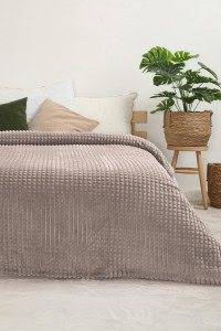 Piramit Soft Deka - Krem (Dupla 200x220 cm) (Copy) | Cjelogodišnja Deka