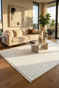 Oslo Tepih (Plain) - Bijeli | Oslo