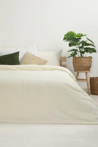 Piramit Soft Deka - Krem (Dupla 200x220 cm) | Cjelogodišnja Deka