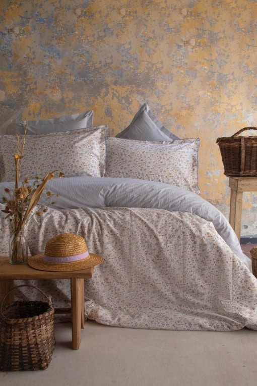 Senses Pamuk Puplin Posteljina Set (AP) -  Miracle Indigo | Ranforce Pamuk Posteljina