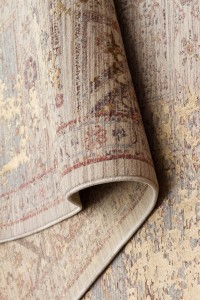 Ugao prikaza tepih La Paz - Camel, detalj blistavog i vintage dizajna, idealan za elegantan enterijer.